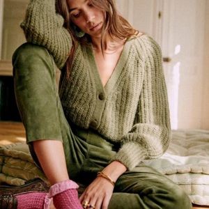 Sezane Basile Alpaca Cardigan Size L